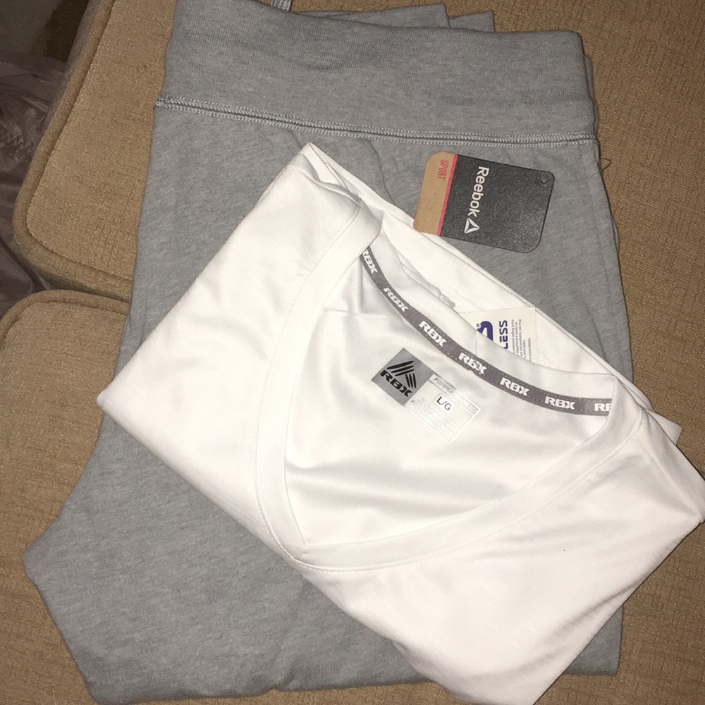 Reebok Capris and Shirt Large